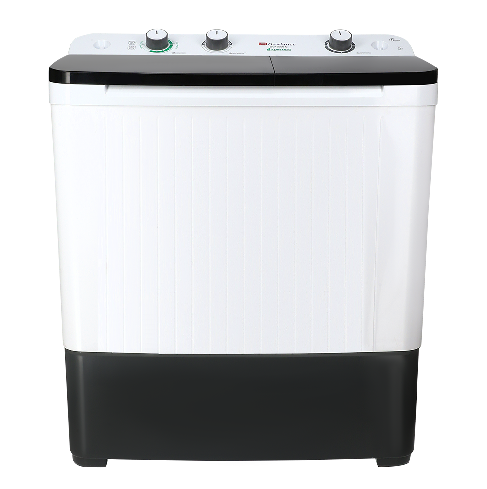 DW 6550 GLASS LID (BLACK/GREY) Twin Tub Washing Machine