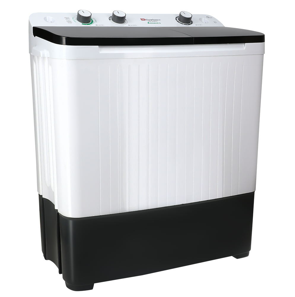 DW 6550 GLASS LID (BLACK/GREY) Twin Tub Washing Machine
