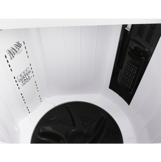 DW 6550 GLASS LID (BLACK/GREY) Twin Tub Washing Machine