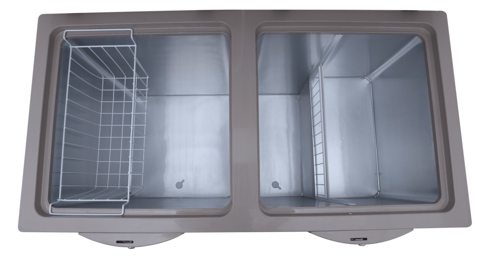 91998 Signature LVS Champagne Twin Door Freezer Refrigerators and