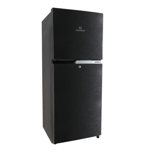 REF 9178LF CHROME HAIRLINE BLACK Double Door Refrigerator