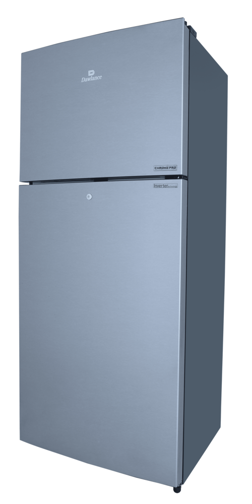 9193LF Chrome Pro Hairline Silver Double Door Refrigerator