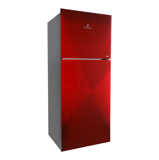 9173 Acce Coral Red Double Door Refrigerator
