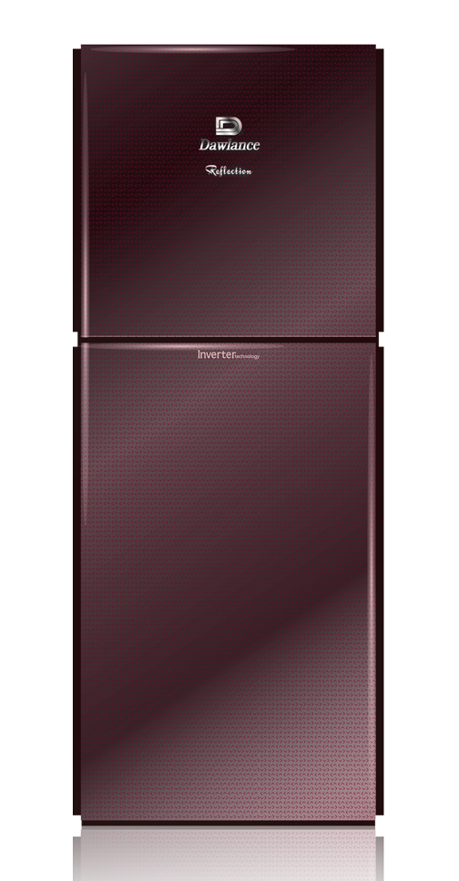 91996WB Glass Door Inverter Burgundy Double Door Refrigerator