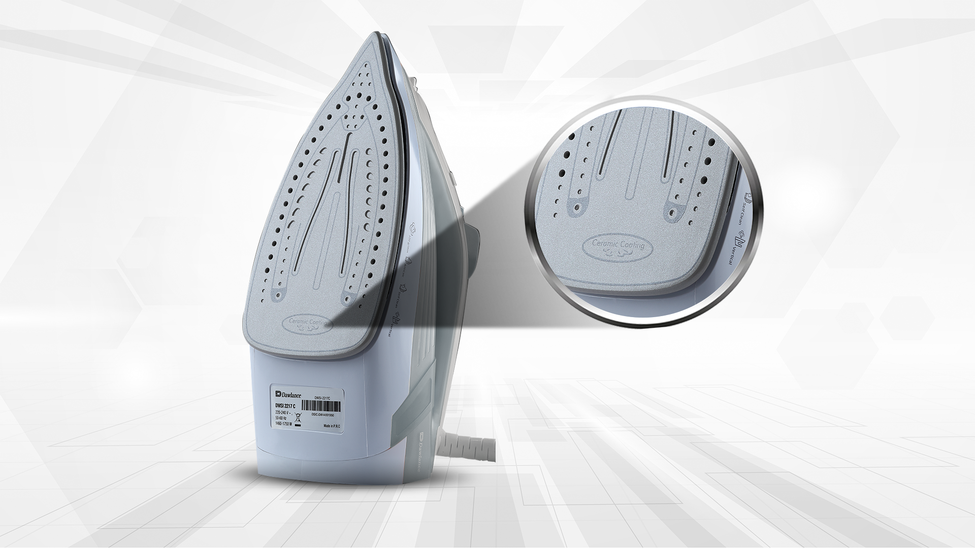 Ceramic coated non stick soleplate